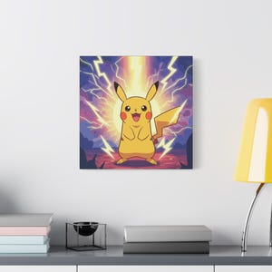 Canvas Print, The Electric One Artwork, Wall Decor, Home Decor, Gift for Art Lover, Matte Art Print