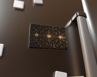 Barokke gouden koelkastmagneet: elegant vintage keukendecor