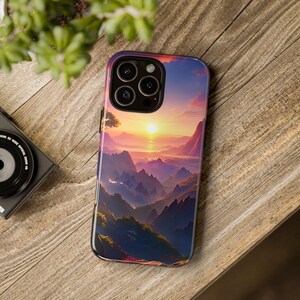 iPhone Tough Case - Artistic Sunset Landscape
