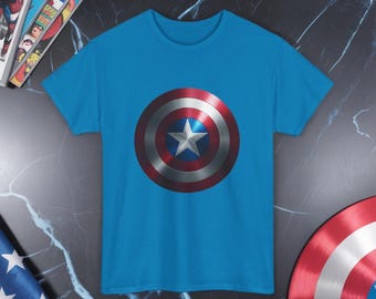 Captain America Shield Tee: Superhero Fan Gift