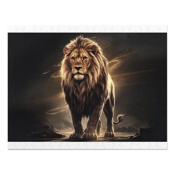 Majestic Lion Puzzle - Etsy