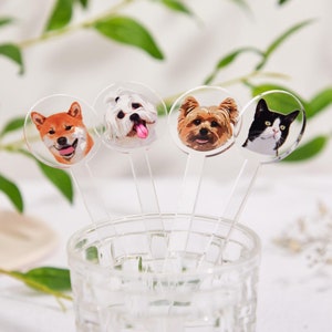 Benutzerdefinierte Cocktail-Rührer,Acryl Hochzeit Haustier Rührstäbchen,Hochzeit Cocktail-Rührer,Haustier Cocktail-Rührer,Hochzeit Swizzle
