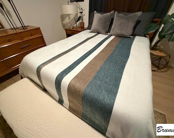 Alpaca Wool Blanket Queen Size | Handmade Wool Throw | Natural Alpaca Blanket