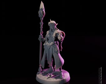 Elven Princess Spear of Light Royal RPG 32 mm miniatuur
