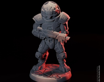 Grunt Krogan Berserker Mass Effect RPG 32 mm miniatuur