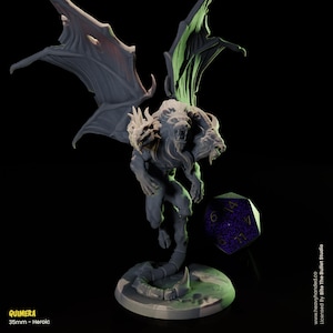 Three-Headed Chimera D&D RPG 32mm Miniature
