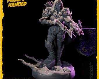 Banshee Dark Ranger WoW tafelblad-RPG 32 mm miniatuur