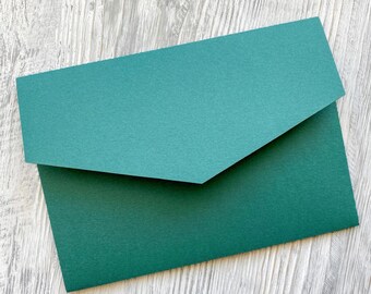 Szablon koperty na zaproszenie ślubne 5x7 z kieszenią (SVG, PDF, DXF)
