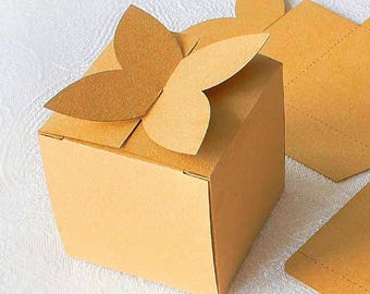 Butterfly Favor Box SVG Template, Wedding Treat Box (Digital Download)