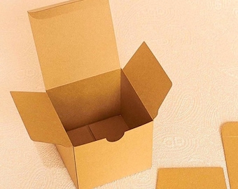 Square Favor Box SVG Template, DIY Gift Box (Digital Download)