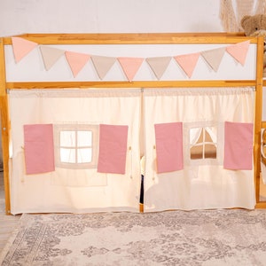 Ikea Kura curtain/ Bunk bed curtains/ Accessories bed Ikea Kura/ Kura bed tent/ Kura bett vorhang/ Ikea kura bed canopy/ Kura canopy house