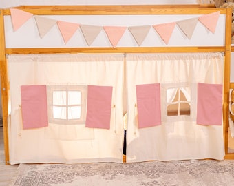 Cortinas para cama Kura de Ikea - Accesorios para casita con dosel