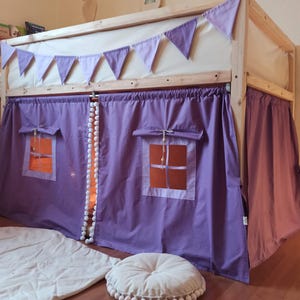 Curtains Ikea Kura, Bunk bed curtains, kura bed accessories, Kura bed tent, Kura bett vorhang, Ikea kura bed canopy, Canopy house, lit kura