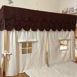 Ikea Kura Curtain/ Kura bed tent/ ikea kura roof/ bunk bed play curtain/ Accessories bed Ikea Kura/ Kura bett vorhang/ Ikea kura bed canopy