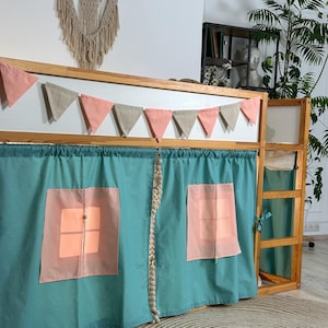 Curtains Ikea Kura/ Bunk bed curtains/ Accessories bed Ikea Kura/ Kura bed tent/ Kura bett vorhang/ Ikea kura bed canopy/ Canopy house