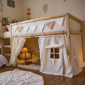 Curtain Ikea kura, kura bed tent, rideaux lit enfant ikea bed, kura accessories bed curtains, Canopy, canopy bed curtains, canopy bed house