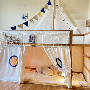 Curtain Ikea kura, rideaux lit enfant ikea bed, kura accessories bed curtains, kura bed tent, Canopy, canopy bed curtains, canopy bed house