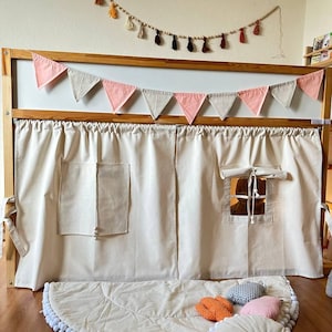 Curtain Ikea kura, rideaux lit enfant ikea bed, kura accessories bed curtains, kura bed tent, Canopy, canopy bed curtains, canopy bed house