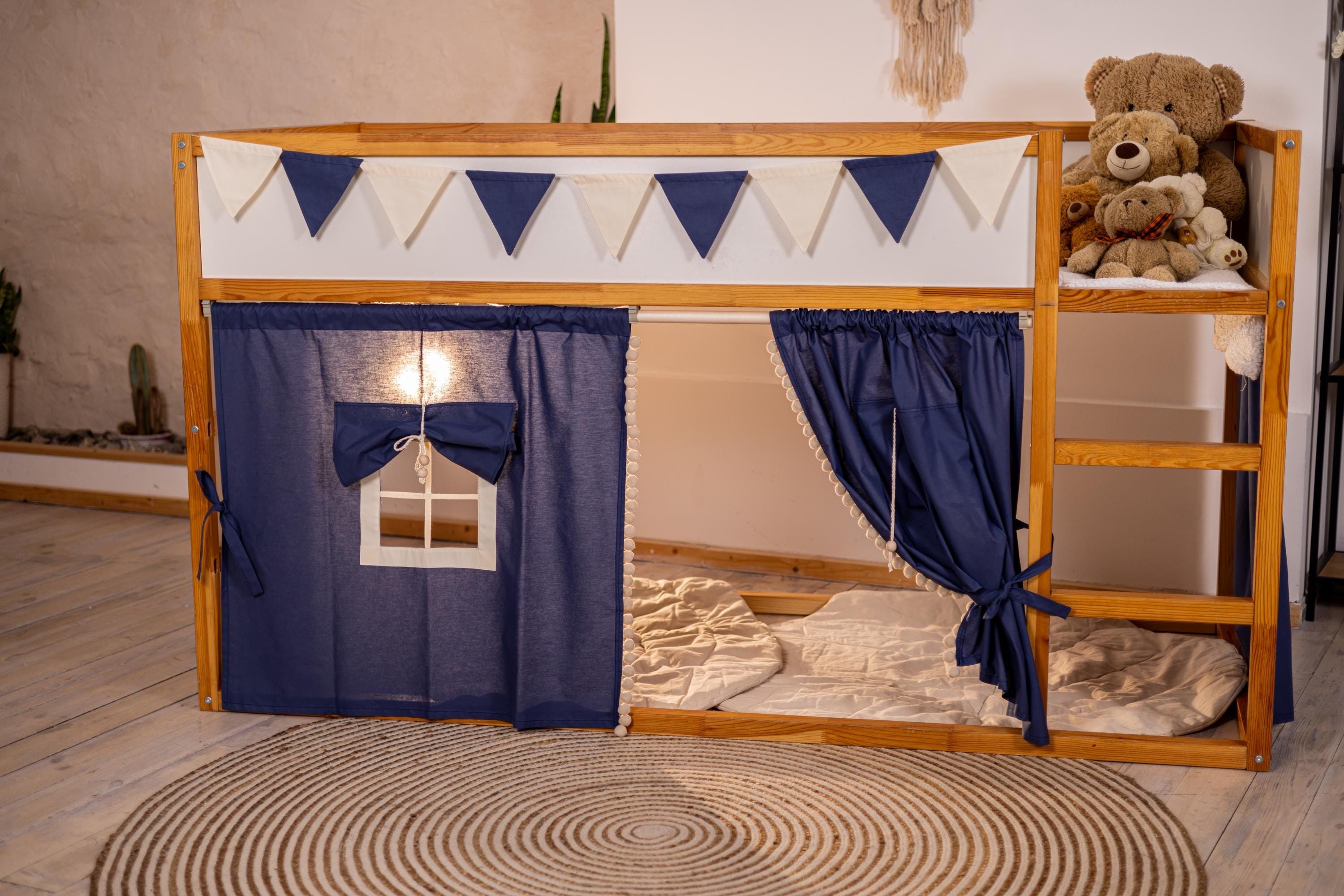 Curtains Ikea Kura/ Bunk Bed Curtains/ Accessories Bed Ikea Kura