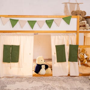 Ikea Kura curtain/ Bunk bed curtains/ Accessories bed Ikea Kura/ Kura bed tent/ Kura bett vorhang/ Ikea kura bed canopy/ Kura canopy house