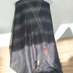 Luxury Black Australian Merino Wool Shawl with Crystal Embellishments – Elegant & Soft Wrap