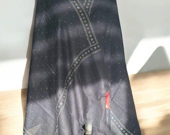 Luxury Black Australian Merino Wool stole with Crystal Embellishments – Elegant & Soft Wrap