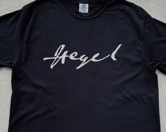Hegel Autogramm Shirt | Continental Philosophy Geschenk, Idealismus, Dark Academia Fashion, Philosophie