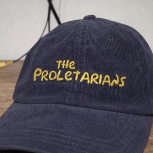 The Proletarians | Embroidered Corduroy Hat, Labor Theory of Springfield image 1