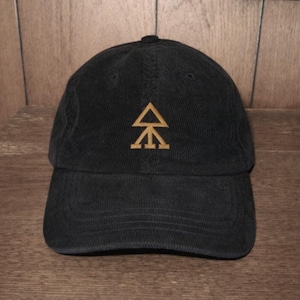 Magnum Opus | Alchemical Hat (Corduroy, Embroidered), Alchemical Symbol, Gold Stitching, Alchemist Clothes