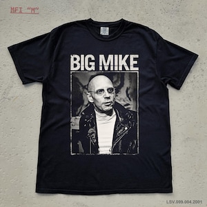 BIG MIKE | Michel Foucault French Philosophy Shirt, Philosopher Tee, Discipline & Punish, Deleuze, Baudrillard, Power-Knowledge-Leather