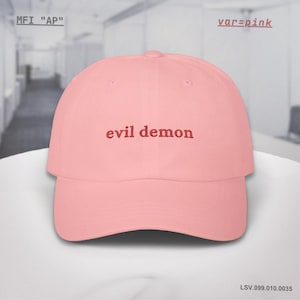 Demone malvagio / Cappello da papà classico ricamato, Meditazioni di Cartesio, Regalo di filosofia, Epistemologia, Cogito ergo sum, Cappello accademico, Studioso perduto
