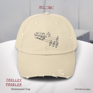 Trolley Problem Hat: Philosophy Gift, Utilitarianism Deontology, Dad Cap