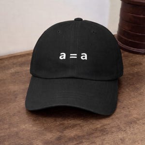 The Logician 2 | Embroidered Law of Identity Minimalist Hat, Analytic Philosophy, Logic, Academia, The Truth