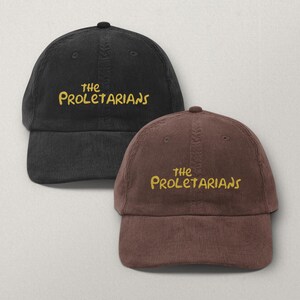 The Proletarians | Embroidered Corduroy Hat, Labor Theory of Springfield image 4