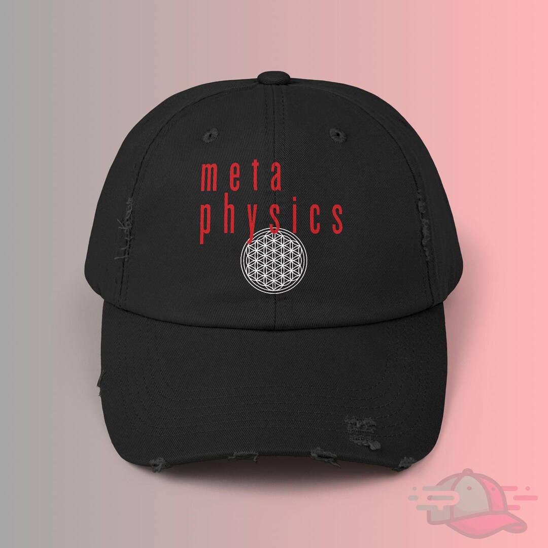 Metaphysics Hat, Distressed Cap Philosophy Gift for Dad Hat Flower of ...