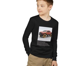 Camiseta moderna con ilustración de camión pesado, estilo arte industrial, estética minimalista, para jóvenes y niños - Ropa premium RHBmart