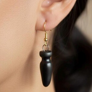 Butt Plug Earrings – Sexy Ear Jewelry, Erotic Accessories, Kinky Earrings, Sex Positive Jewelry, Sophisticated Sex Toy Earrings