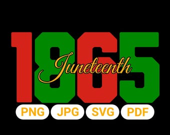 Juneteenth 1865 Design: African American Freedom Day (Digital Download)