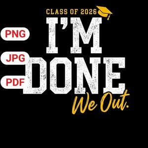 Class Of 2026 Graduation Design (PNG, JPG, PDF)