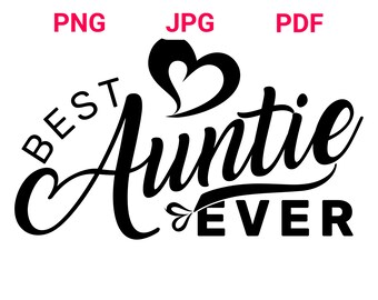 Auntie Ever Design, Heart Motif (PNG, JPG, PDF)