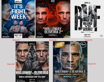 Poster UFC 326 Max Holloway vs. Charles Oliveira