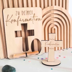 Laserdatei Set 3D Karte Konfirmation, Kommunion, Geldgeschenk Laser, SVG Karte Fisch Kreuz, Laser Datei Geschenk Geld, Karte zum rausdrücken