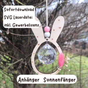SVG LASERDATEI OSTERHASE Anhänger, inkl. Gewerbelizenz, Laserdatei Ostern Osterei, Sonnenfänger, Hase, Mitbringsel Ostergruß, Geschenk
