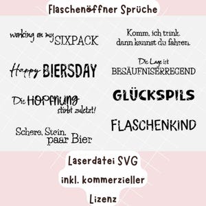 Laserbestand flesopener spreuken, inclusief commercieel gebruik, SVG, bier spreuken flesopener, lasergesneden digitaal bestand