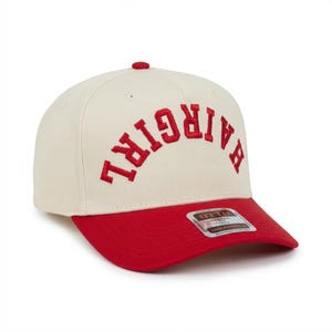 Red \'All American Hairstylist\' NEW Embroidered Trucker Hat All American Red Trucker Hat – Southern Bliss Company main image 3