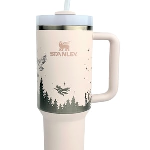 Bicchieri Stanley Wrap Stanley con incisione personalizzata Wizard da 40 oz e 30 oz, regalo limitato inciso per gli amanti dei maghi con manico