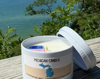 Vela Michigan / Lata de vidrio