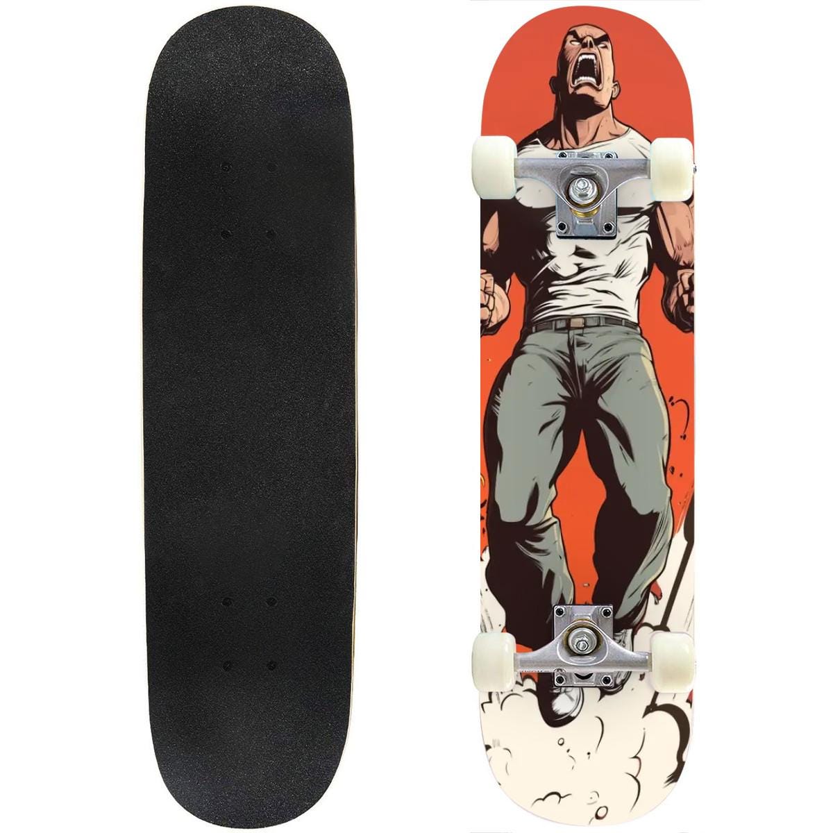 Krown Snowskate Aus Kunststoff-Polymer - Dual Kick Design Wie Skateboard Für Schnee