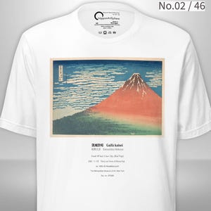 South Wind, Clear Sky｜Red Fuji｜Hokusai T-Shirt｜Thirty-Six Views of Mount Fuji｜Japanese Ukiyo-e Art Tee｜No.02