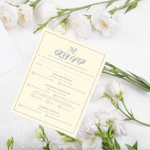 Carte RSVP pour plusieurs événements | Mariage, Intemporel, Élégant, Classique